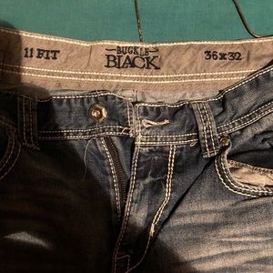 Buckle Black Jeans 36x32